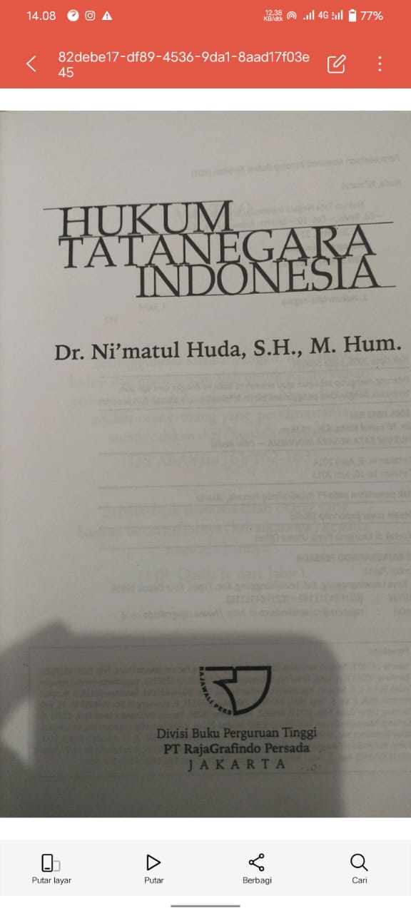 HUKUM TATANEGARA INDONESIA