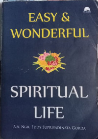 Image of Easy and wonderful spiritual life